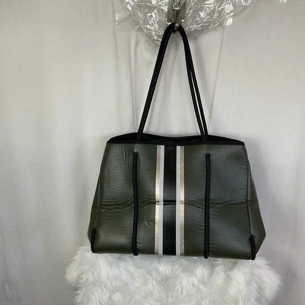 Haute Shore Women's Olive Green Greyson Envy Neoprene Tote Bag